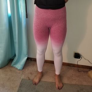 Gymshark Pink Ombre seamless leggings